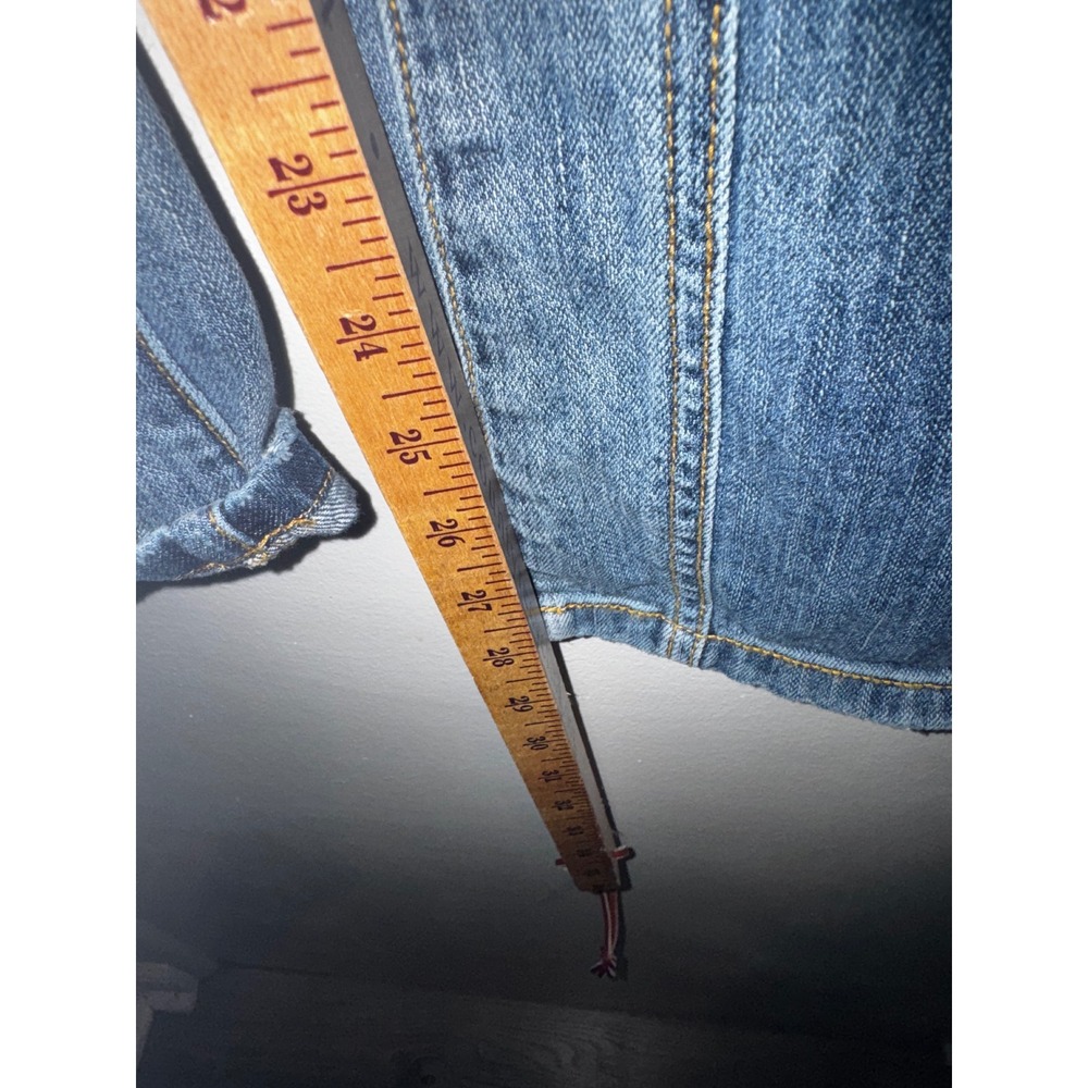Pilcro Anthropologie Sz 25 Wanderer Jean Blue Denim Relaxed - Picture 5 of 10